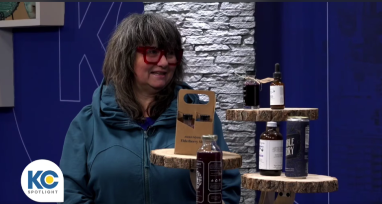 Screenshot from KC Spotlight of Lionberry founder Bevin Brooks.